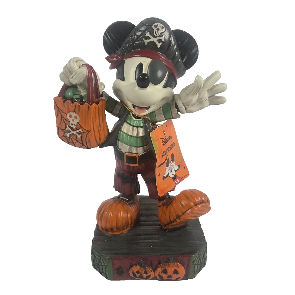 Disney Mickey Mouse Pirate Halloween Figurine 7 Inch Trick or Treat Resin New